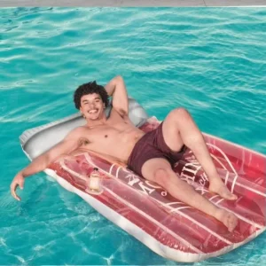 Thickened Fruit Canned Inflatable Float Adult Water Floating Bed Portable Surf Board for Beach & Pool