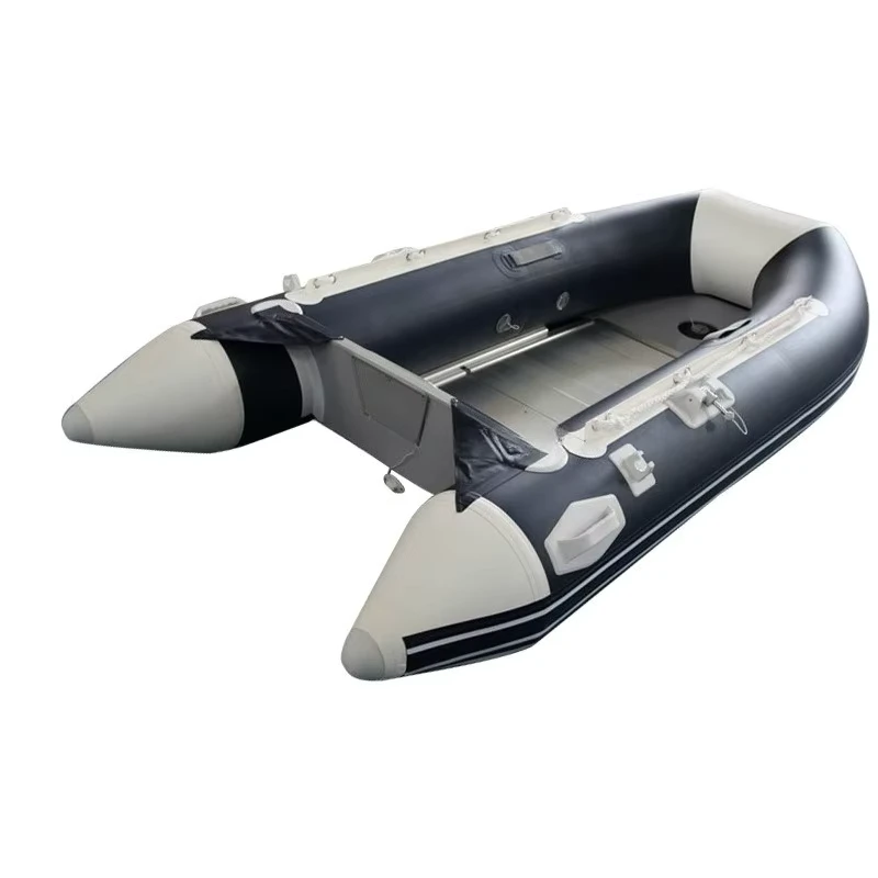 Thuyền kayak bơm hơi dày PVC với đáy cứng bằng nhôm cho 6 người, bè cứu hộ