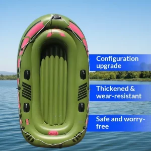 Thickened Wear Resistant PVC Inflatable Kayak for Fishing and Lifesaving Outdoor Use