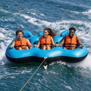 Three Person Inflatable Towing Surfing Inflatable Towable Tube