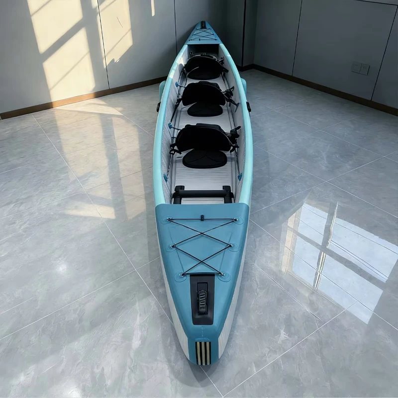 Kayak lưới phủ PVC ba người, may theo yêu cầu cho câu cá