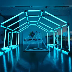 Lampu Dekorasi Tabung LED RGB DMX Waktu Terowongan untuk Acara Pesta