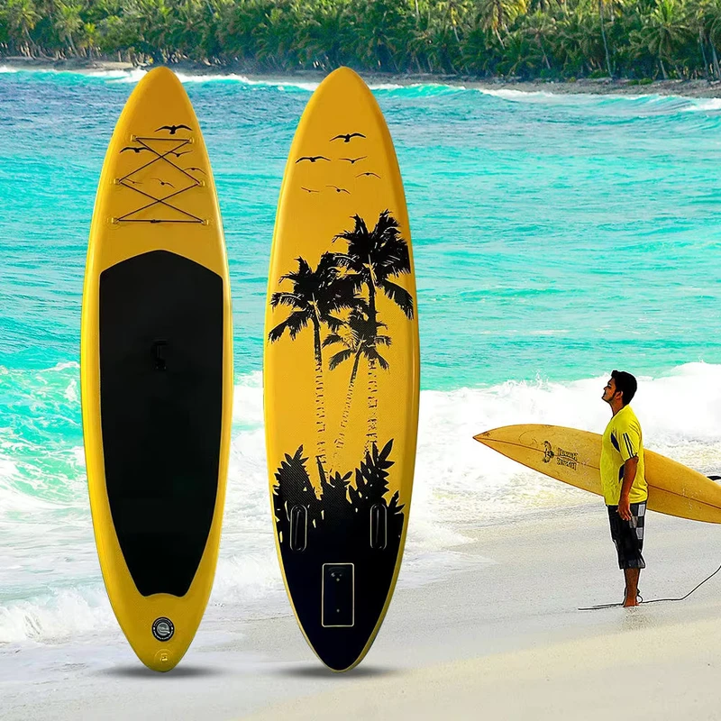 Prancha de Stand Up Paddle Inflável OEM de Alta Qualidade e Dobrável para Surf e Passeio, Personalização Aceita
