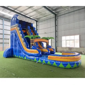 शीर्ष बिक्री inflatable पानी स्लाइड पार्टी किराए पर लेने के लिए, बच्चों की पार्टी के लिए वाणिज्यिक ग्रेड पानी स्लाइड