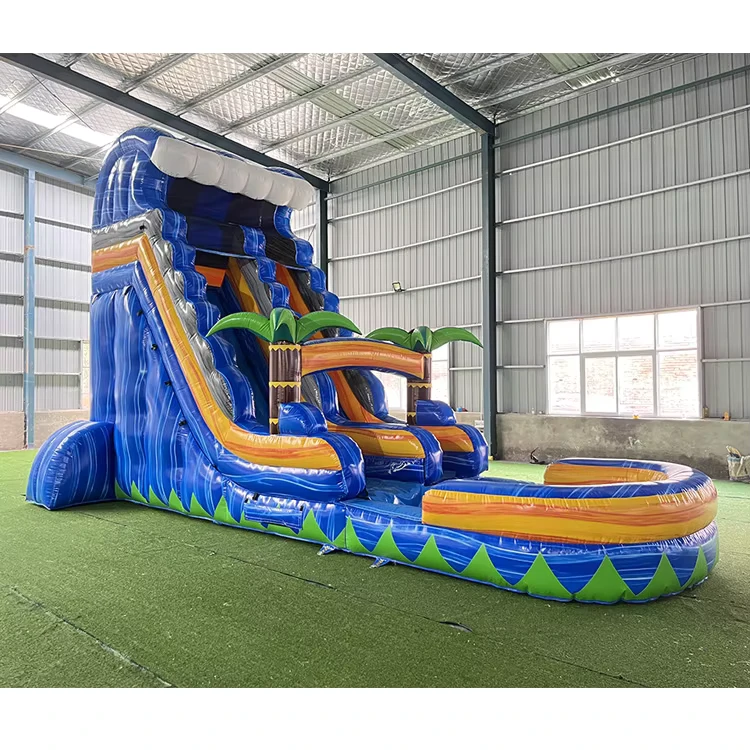 Top-Seller Aufblasbare Wasserrutsche Partyvermietungen Aufblasbare Rutsche Gewerbliche Wasserrutsche für Kinderpartys