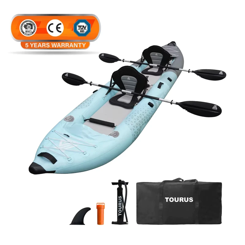Thuyền kayak bơm hơi gập lại cho 2 người