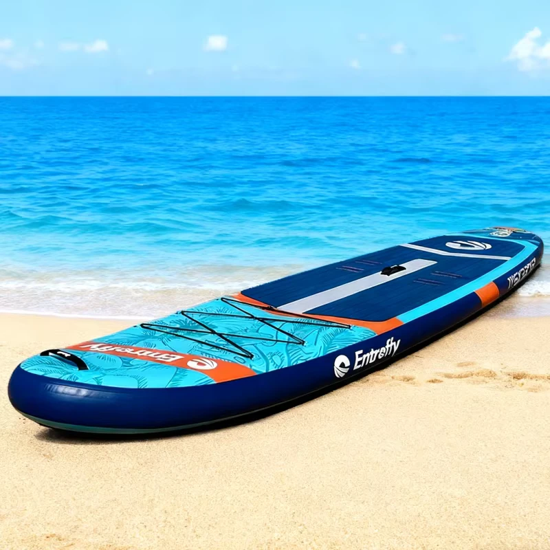 Kayak gonfiabile da turismo, sit on top, per pesca, con cuciture a goccia, PVC, EVA, logo personalizzato, rapida inflazione, leggero