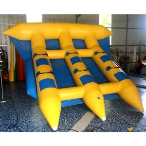 Towable Inflatable Flying Fish Banana Tube for Boating PVC Material 5 Person Capacity Luxury Style Blue 12
