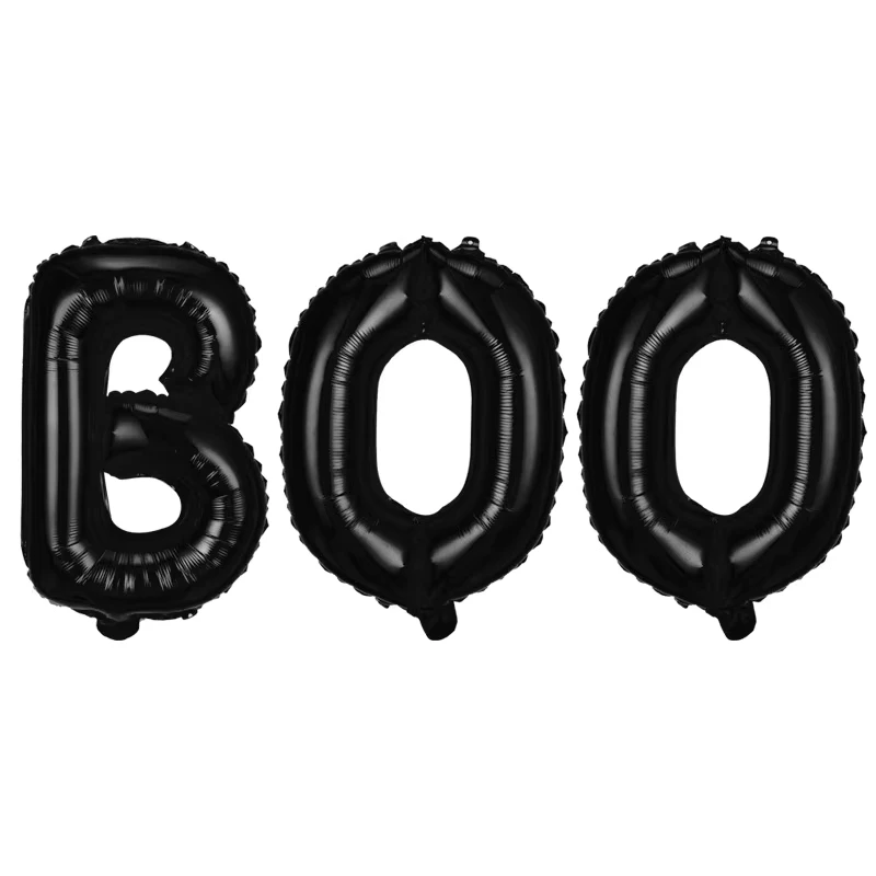 Spielzeug Ballon Halloween Dekorationen BOO Bunte Karneval Aufblasbare Interaktive Buchstabenballons Dekorationen