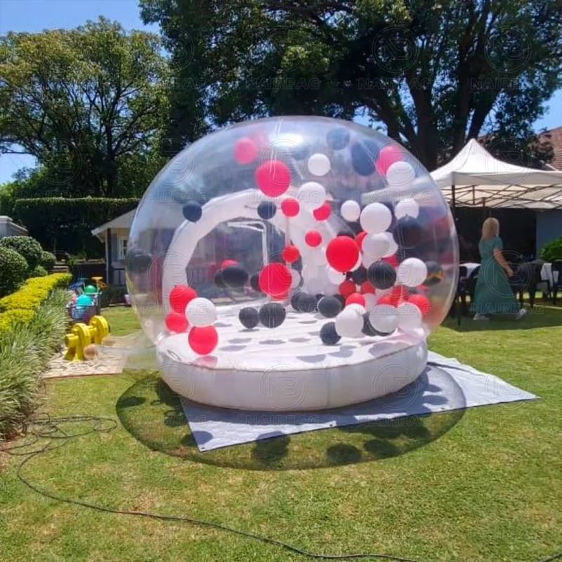 Tente Igloo Gonflable Transparente pour Fête, Maison Gonflable en Bulles
