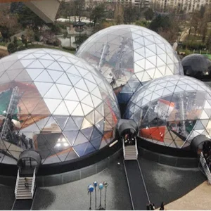 Transparent Glass Dome Bubble Tent Geodesic Inflatable Clear Oval Tent for Glamping Igloo Tent