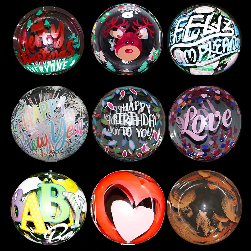Transparente Globus Klare Aufblasbare Mickey Mouse Bobo Ballons Bedruckte Hochzeits Geburtstags Baby Shower Dekoration