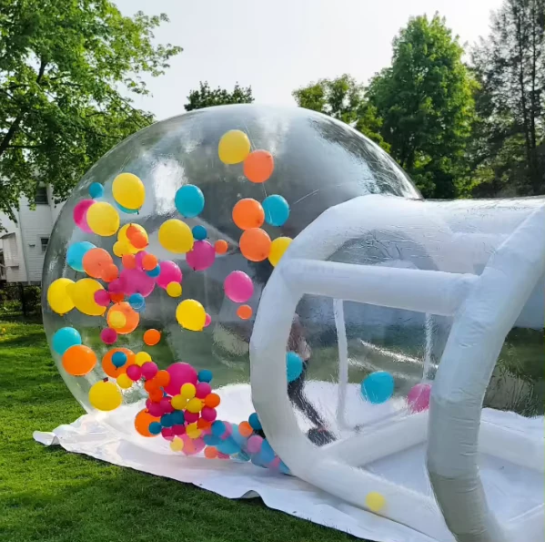 Maison Gonflable Bulle Transparente, Fête pour Enfants, Dôme Igloo en Cristal Transparent, Tente Bulle