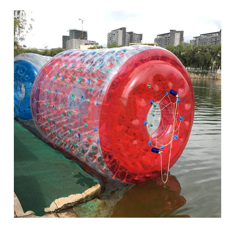 Transparenter aufblasbarer Bubble-Roller Zylinder Roller Zorb Ball aufblasbare Wasserlauf-Bälle