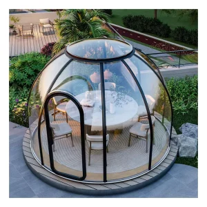 Transparent Inflatable Dome House Outdoor Camping Luxurious Tent Metal Star Room Powder Coated for Celebrity Tourism