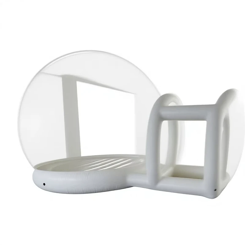Tente Gonflable Igloo Bubble Transparente 4*4m, Étanche, Maison de Camping en PVC, Impression Personnalisée