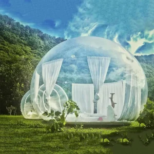 Transparent Inflatable Igloo Camping Tent Oxford Fabric Four-season Quick Automatic Opening