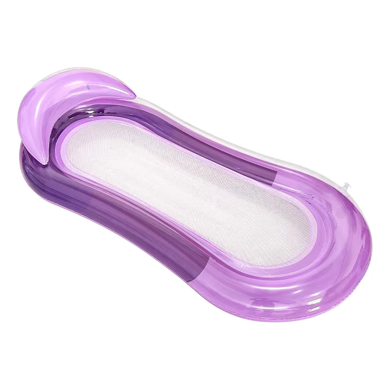 Colchão Flutuante Inflável Transparente, Cama Flutuante Inflável, Rede de Descanso