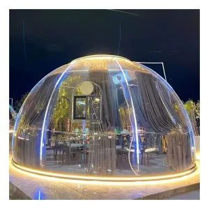 Transparent Outdoor Camping Tent, Bubble Star Room Inflatable Pergola Gazebo, Metal Star Room