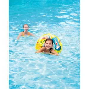 Transparent Outdoor PVC Children’s Colorful Printed Cartoon Fun Inflatable Portable Swimming Ring Tube