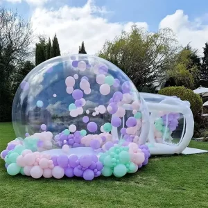 Transparent PVC Igloo Dome Tent Inflatable Bubble House Outdoor Christmas Graduation New Year Camping Wedding Valentine’s Day