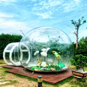 Transparent PVC Inflatable Safari Waterproof Dome Bubble Camping Tent Playground 3 8m Diameter Customizable Design