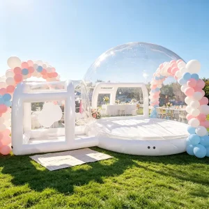 Transparent PVC Wedding Inflatable Bubble House Toddler Bounce House White Bubble Tent for Party
