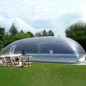 Transparent Rectangular Inflatable Pool Cover Inflatable Dome Swimming Pool Cover Outdoor