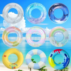 Transparent Swimming Rings Multiple Colors Available Custom Swimming Ring Inflatable Swimming Ring for Kids Adults