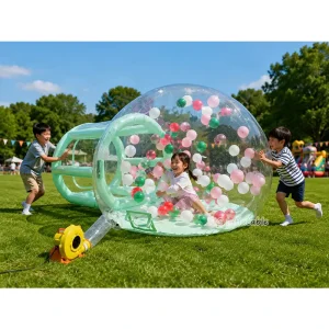 Trendy Bubble House Inflatable Balloon with Tunnel for Luxury Dome Tent Party Rental Customized OEM