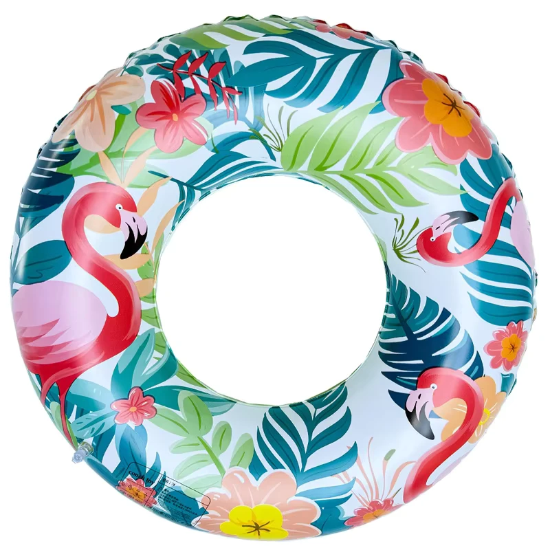 Tube de Natation Gonflable Design Tropical Anneau de Natation Gonflable