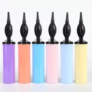 Zwei-Wege Hand-Push Macaron Inflator Ballon Aufblasbare Pumpe für Yoga Ball & Schwimmring Partydekorationen