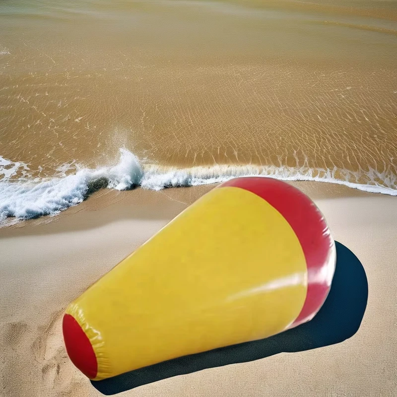 U Rides Cone Shape PVC Inflatable Floating Buoy with 12 Month Warranty for Indoor Outdoor Use in Water Parks & Resort Pools