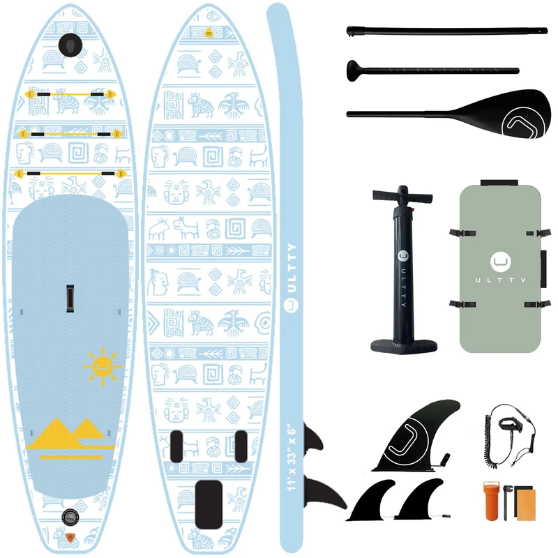 Tabla de Paddle Inflable Personalizada ULTYY de Alta Calidad - SUP de Pesca, Tabla de Surf, Yoga de Verano Isup con 3 Aletas