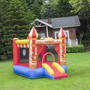 US Warehouse Stock AirMyFun Red Mini Inflatable Bouncy Castle With Slide Small Indoor Outdoor Kids Bouncer Jumper