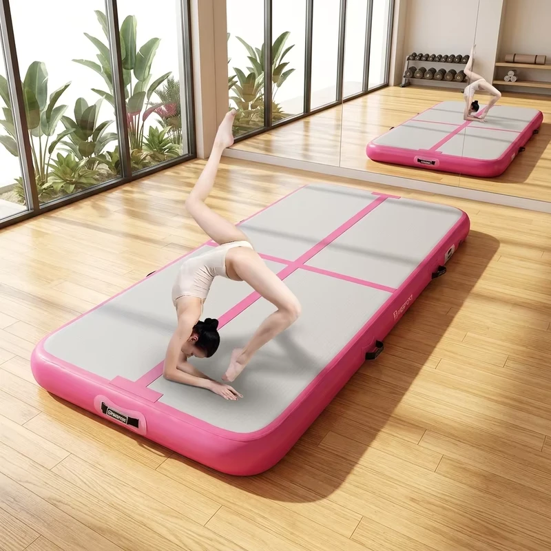 Matras Yoga Inflatable Kustom Stok AS Airtrack Kualitas Tinggi Airtrack Tingkat Komersial Jalur Senam