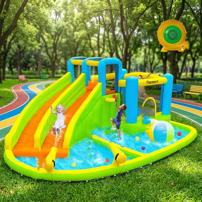 USA Stock Outdoor Inflatable Park Material Large Water Playground Custom Inflatable Sports Zone Large for Resorts Summer