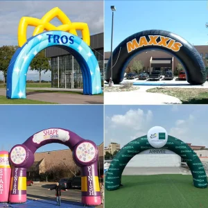 Ultra Niedriger Preis Aufblasbarer Weißer Selbstaufblasbarer Ballonbogen Individueller Weißer Ballonbogen Aufblasbares Set