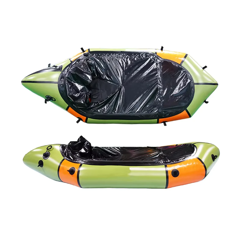 Bote de pesca PackRafting de 1 persona de tela TPU ultraligera