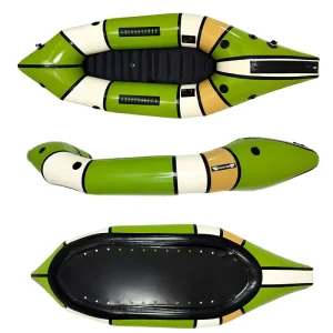 Ultralight TPU Packraft Inflatable Kayak 1 Person Self Bailing Whitewater Packraft