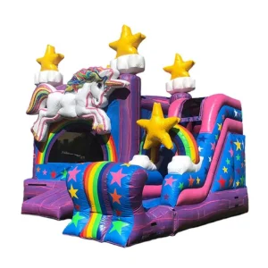 Unicorn Bouncy Castle Inflatable Unicorn Bounce House Inflatable Bouncer Bouncing Castle Inflatable Outdoor with Pool