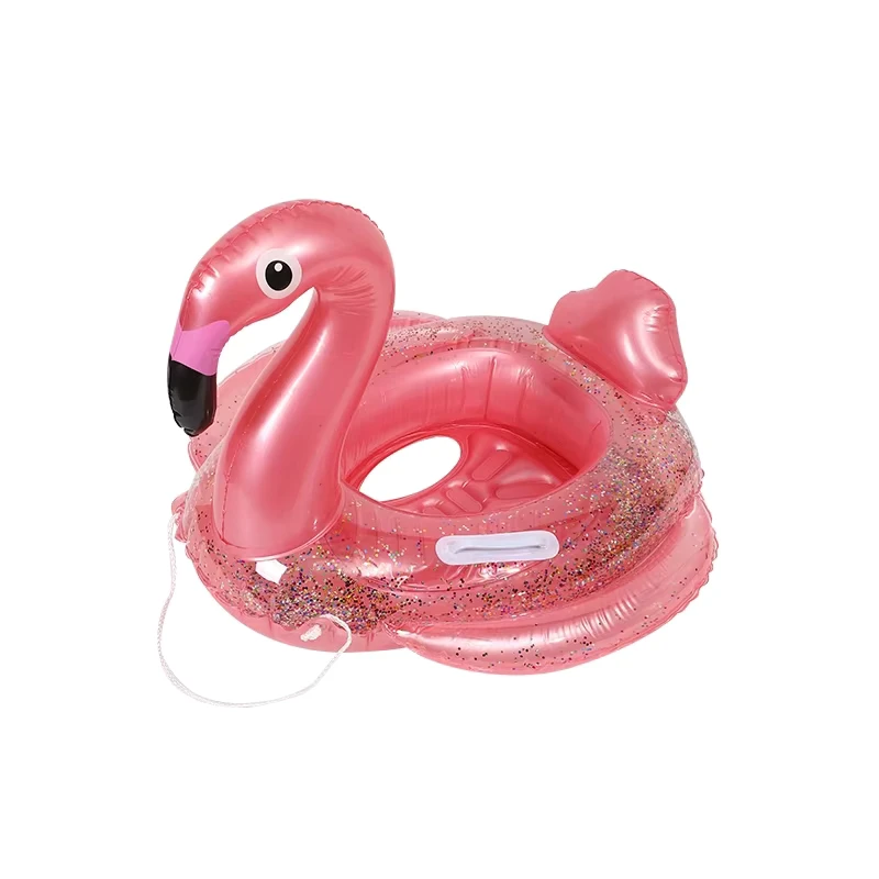 Anello Gonfiabile per Bambini a Forma di Unicorno e Fenicottero, Aiuto per il Nuoto con Seduta Regolabile