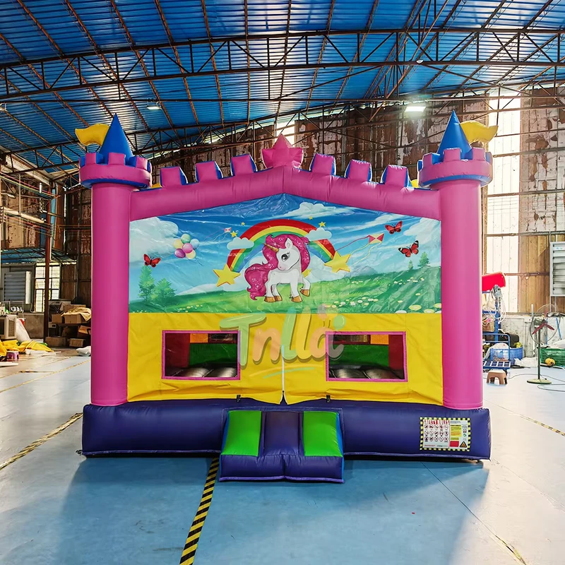 ユニコーンインフレータブルバウンスハウス ジャンピングキャッスル 商業用バウンシーキャッスル パーティーレンタル用機器