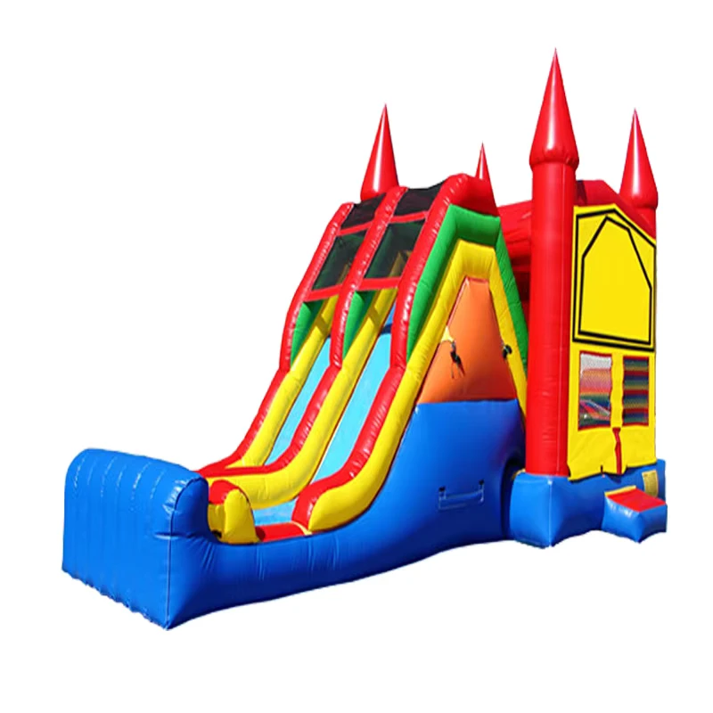 Einhorn Aufblasbares Schloss Kinder Indoor 0,55mm PVC-Plane Einfache Montage Anpassbare Größe Große Kindergartenrutsche