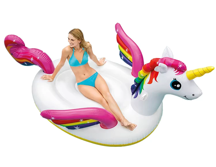 Flutuadores Infláveis de Piscina em Forma de Unicórnio Tamanho Personalizado para Crianças e Adultos para Instalações de Diversão Aquática