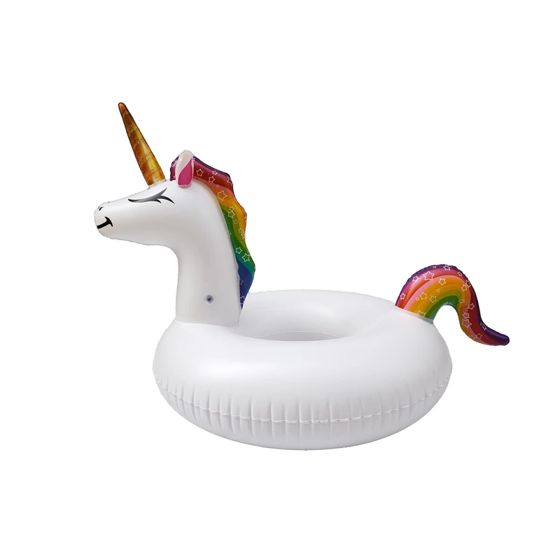 Anneau de natation gonflable licorne, tube de piscine, jouets de fête à la plage, radeau de natation, flotteur en plastique pour adulte disponible