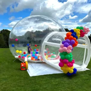 Unique Materials Inflatable Bubble House Commercial Grade PVC Transparent Bubble Tent Tunnel Custom Logo 3m Size Entertainment