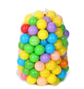 Unisex 6-7cm Multi-Color Plastic Soft Play Balls Inflatable Toy Accessories Fun Pool Toys for Kids PE Toys