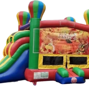 Unisex PVC Vinyl Double Slide Combo Inflatable Bouncy Castle Dry Slide Bounce House Inflatable Combo
