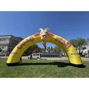 Used Inflatable Arch for Advertising Competition Start and Finish Lines Waterproof Customizable Size Easy Setup